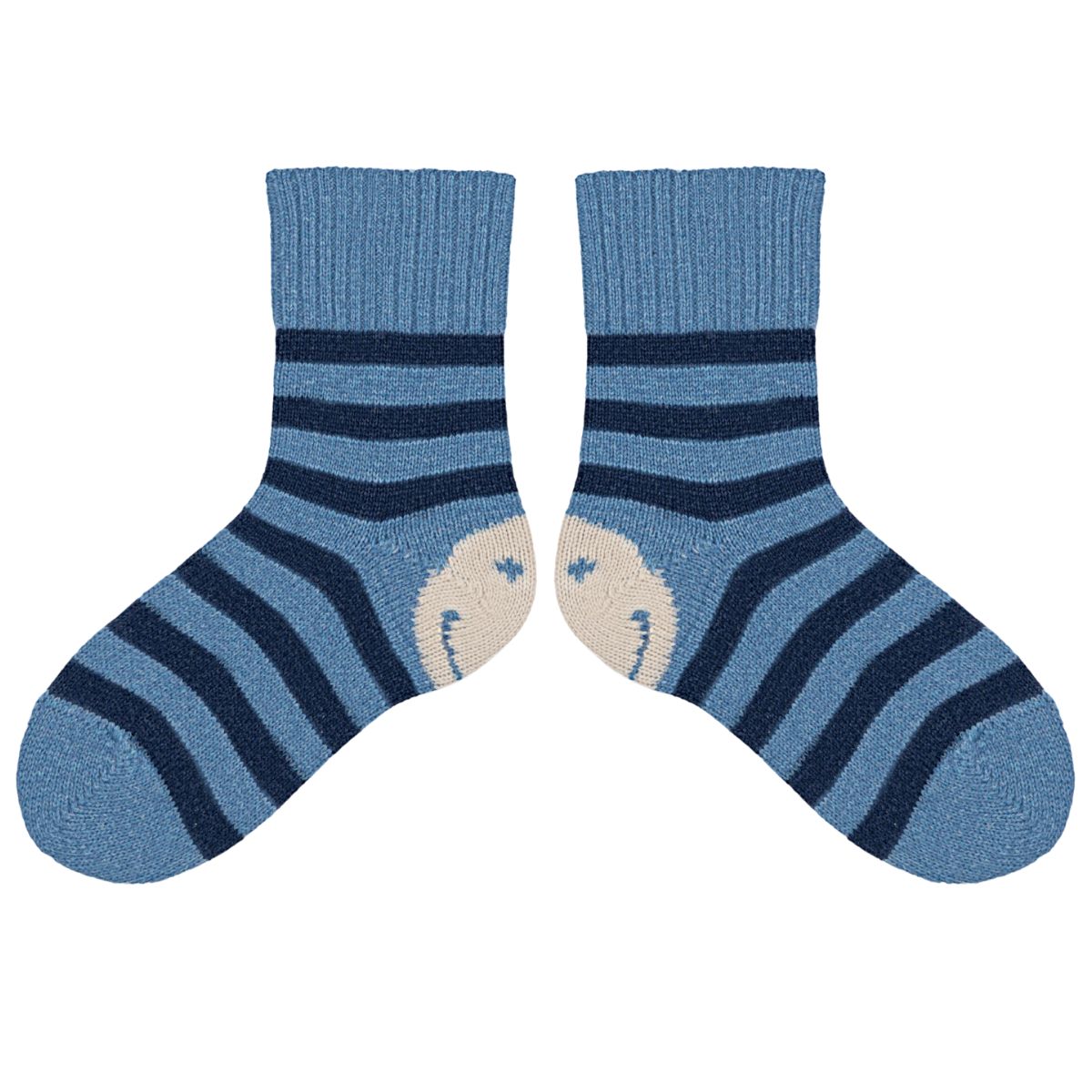 Smile Stripe Cashmere Blend Socks