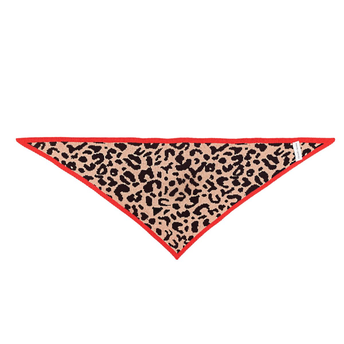 Leopard Triangle Cashmere Blend Scarf - PRE ORDER