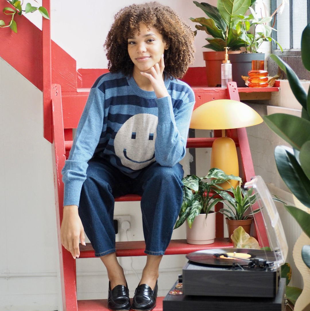 Stripe Smile Sweater