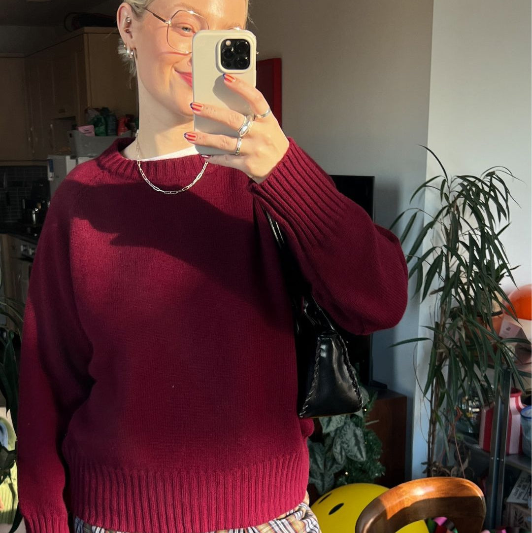 Chunky Cashmere Blend Crewneck