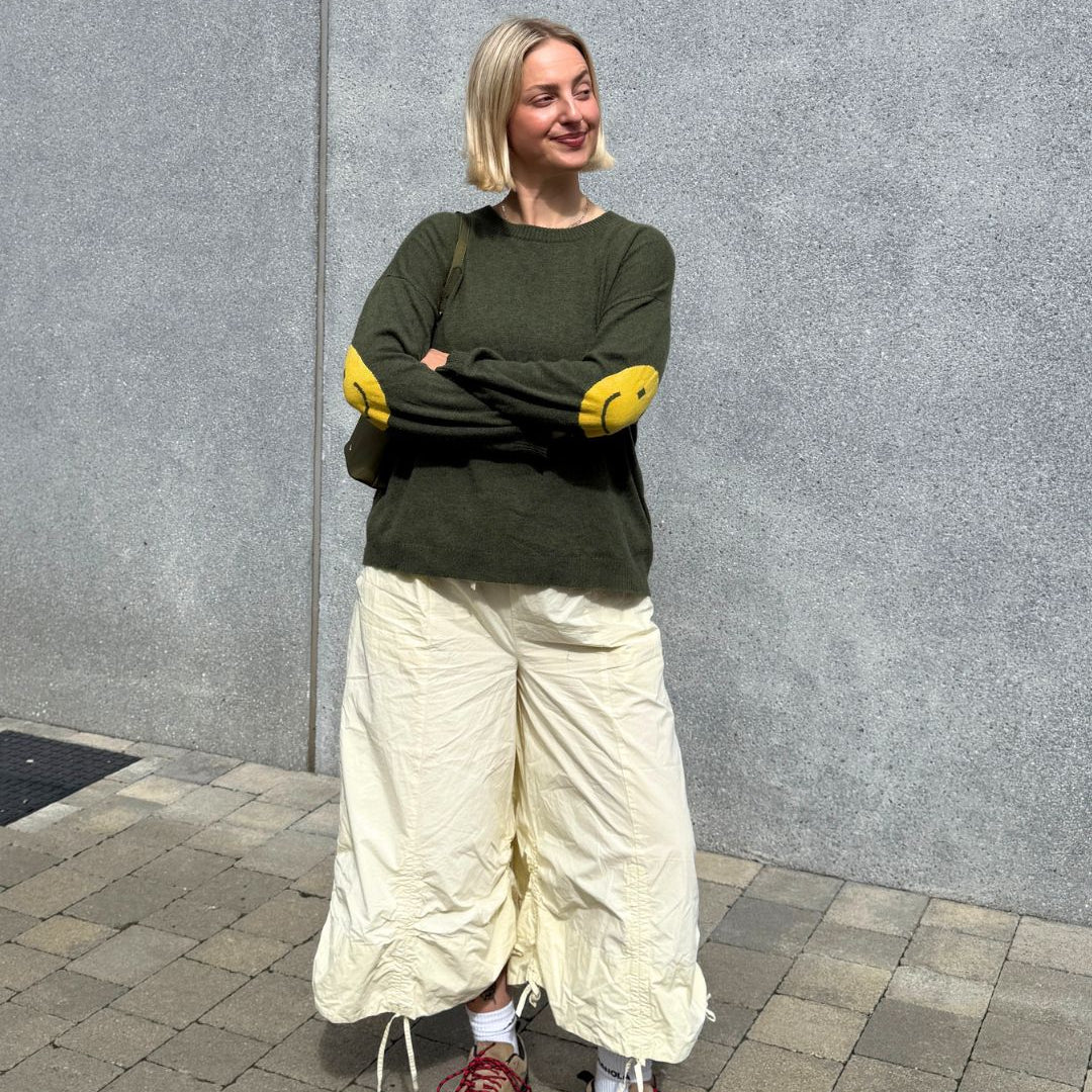 Smile Patch Cashmere Blend Sweater - PRE ORDER