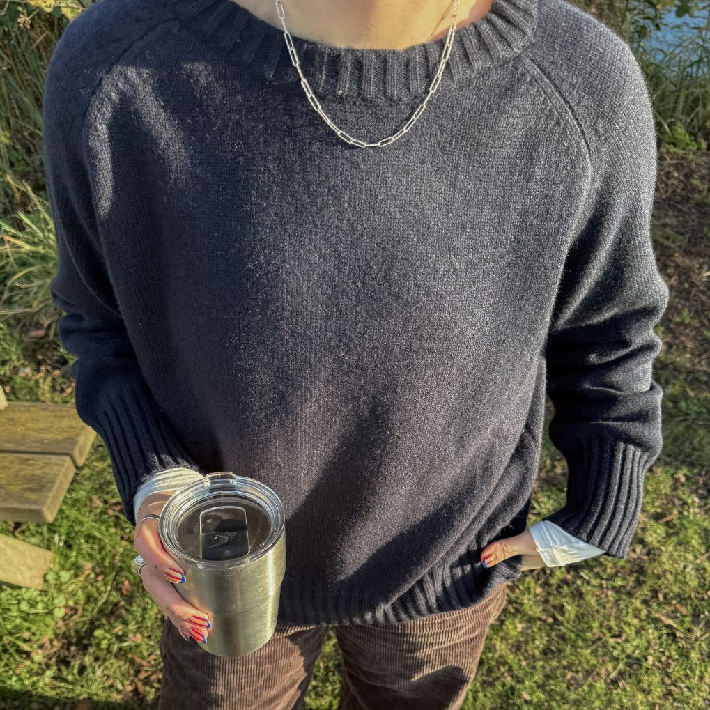 Chunky Cashmere Blend Crewneck