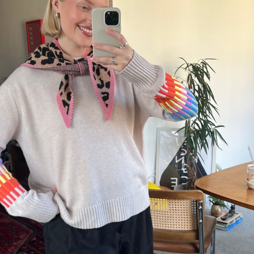 Rainbow Dash Cashmere Blend Sweater - PRE ORDER