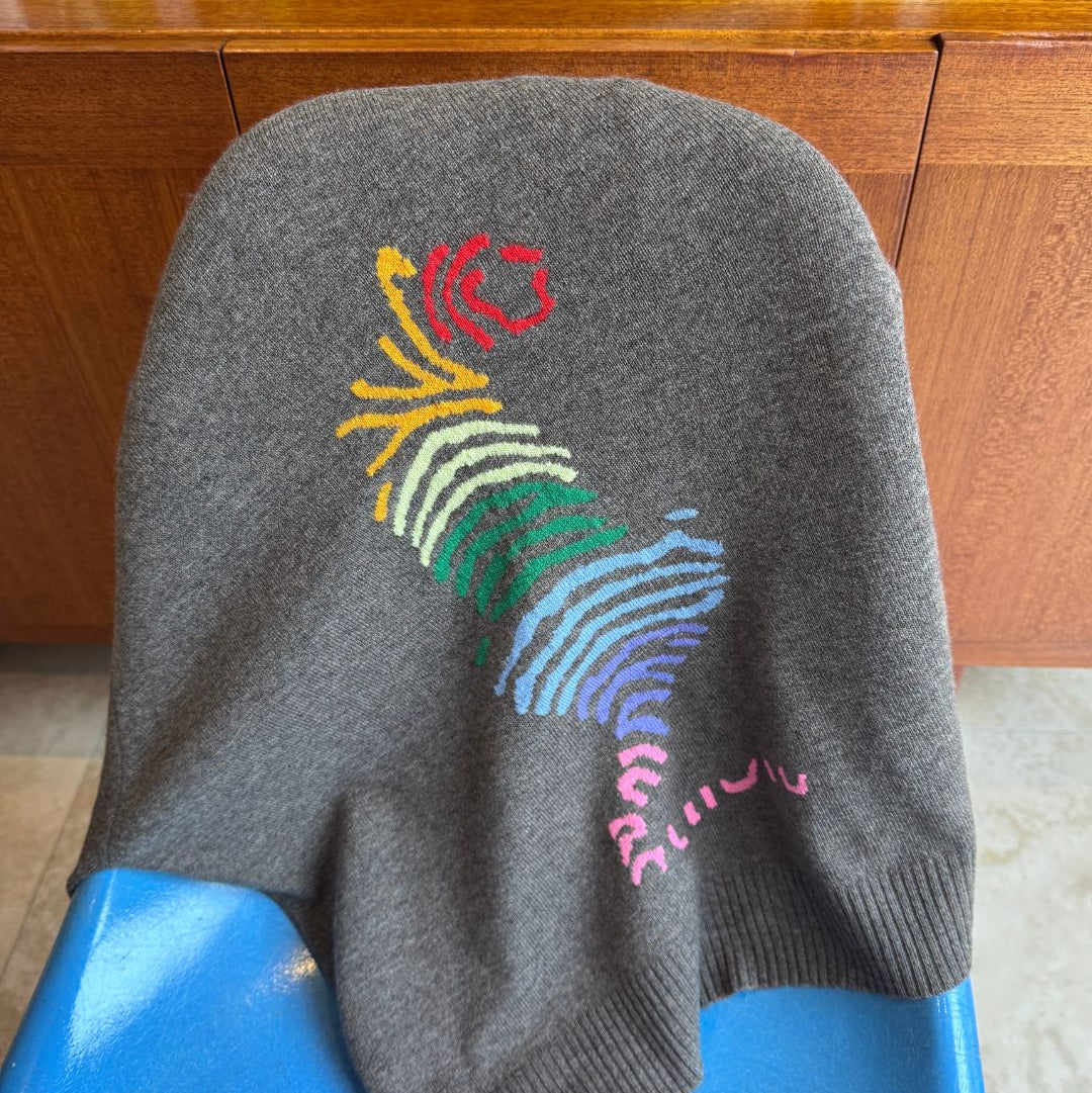 Rainbow Tiger V-neck Cardigan