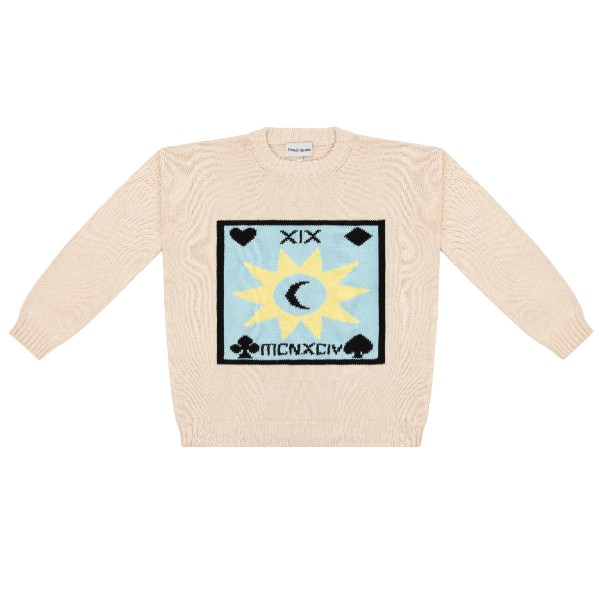 Tarot Crew Neck Cotton Sweater