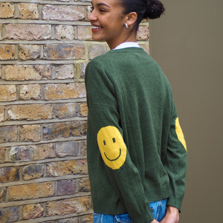Smile Patch Cashmere Blend Sweater - PRE ORDER