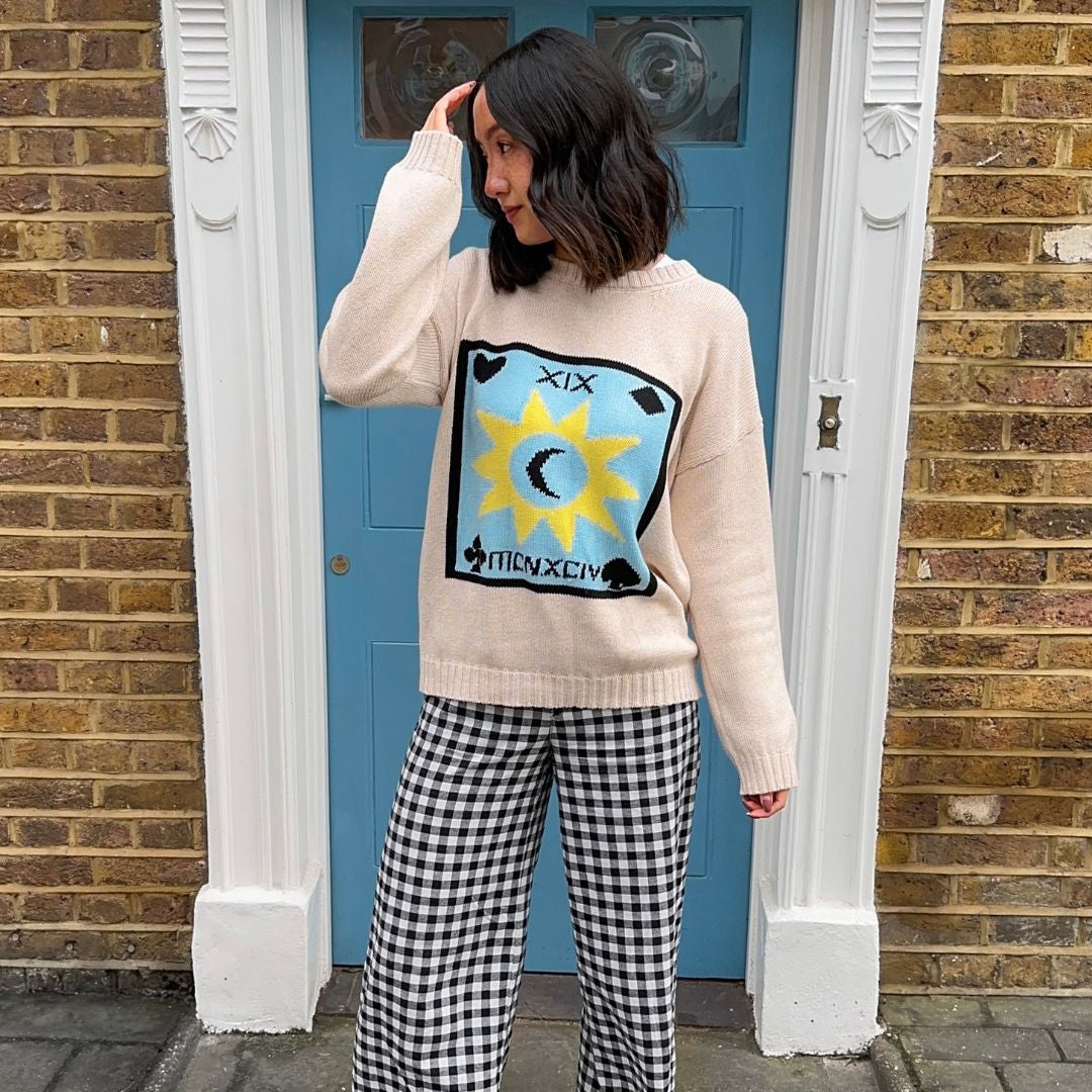 Tarot Crew Neck Cotton Sweater