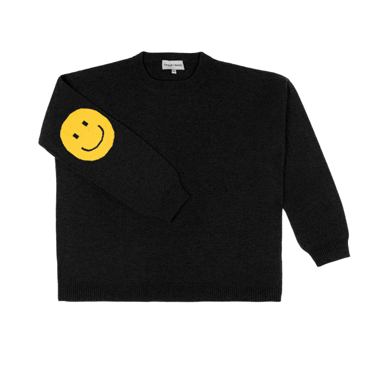 Smile Patch Cashmere Blend Sweater