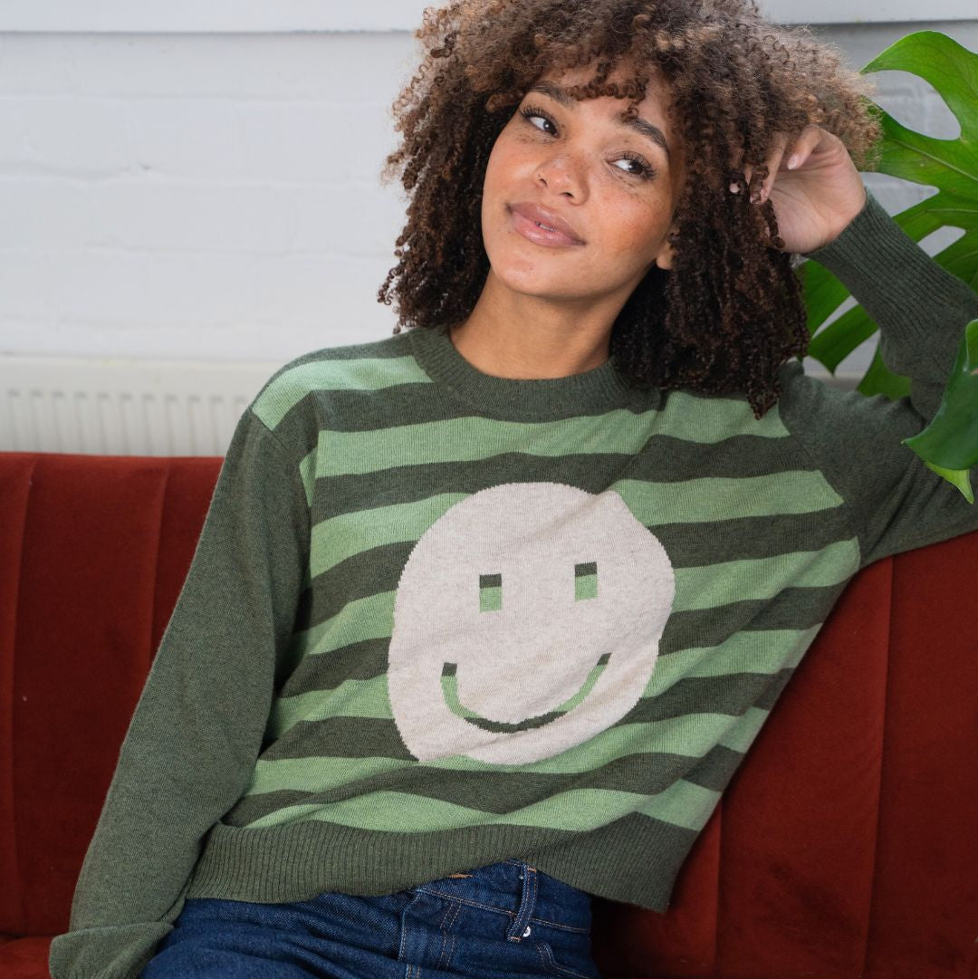 Stripe Smile Sweater