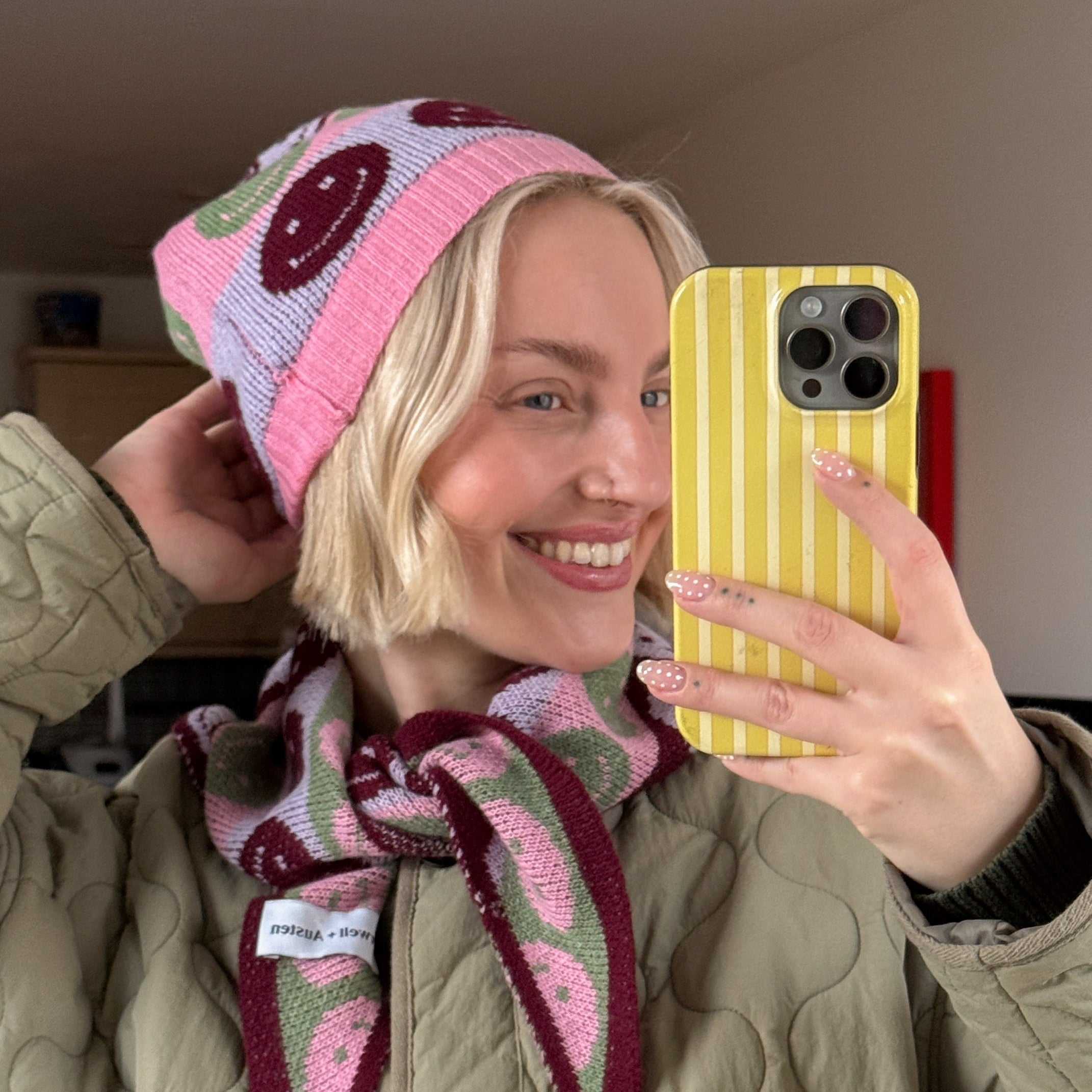 Smile Cashmere Blend Beanie