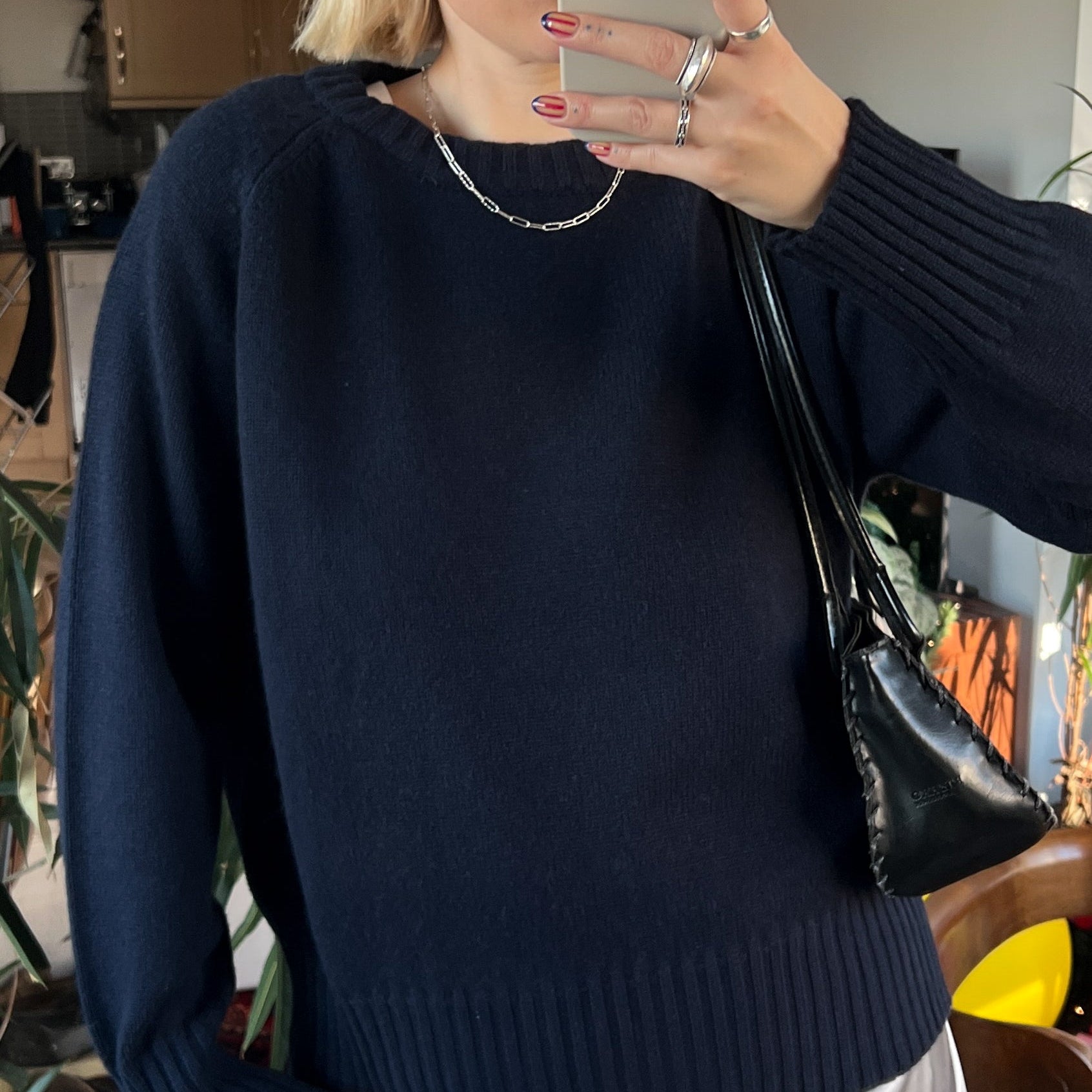 Chunky Cashmere Blend Crewneck
