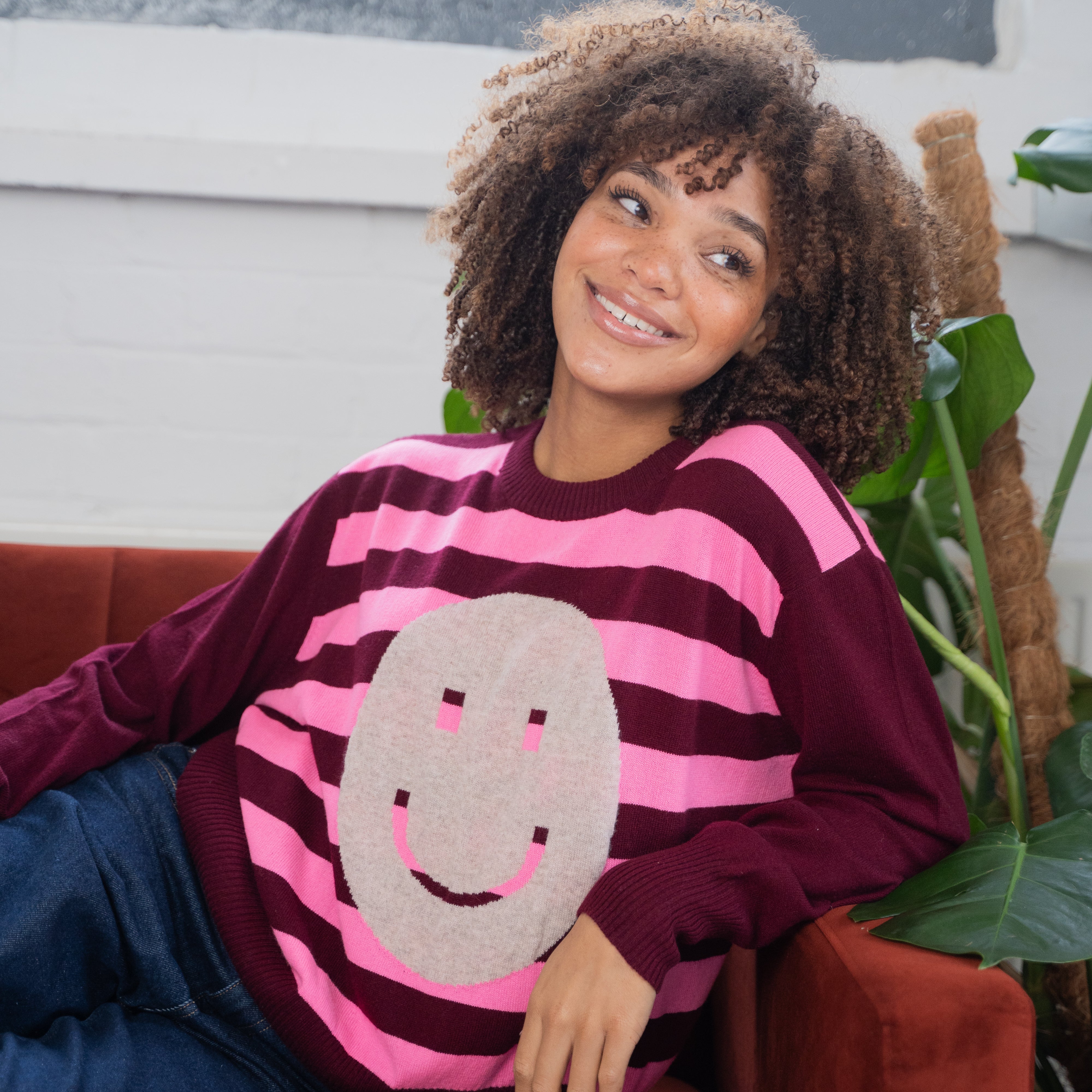 Stripe Smile Sweater