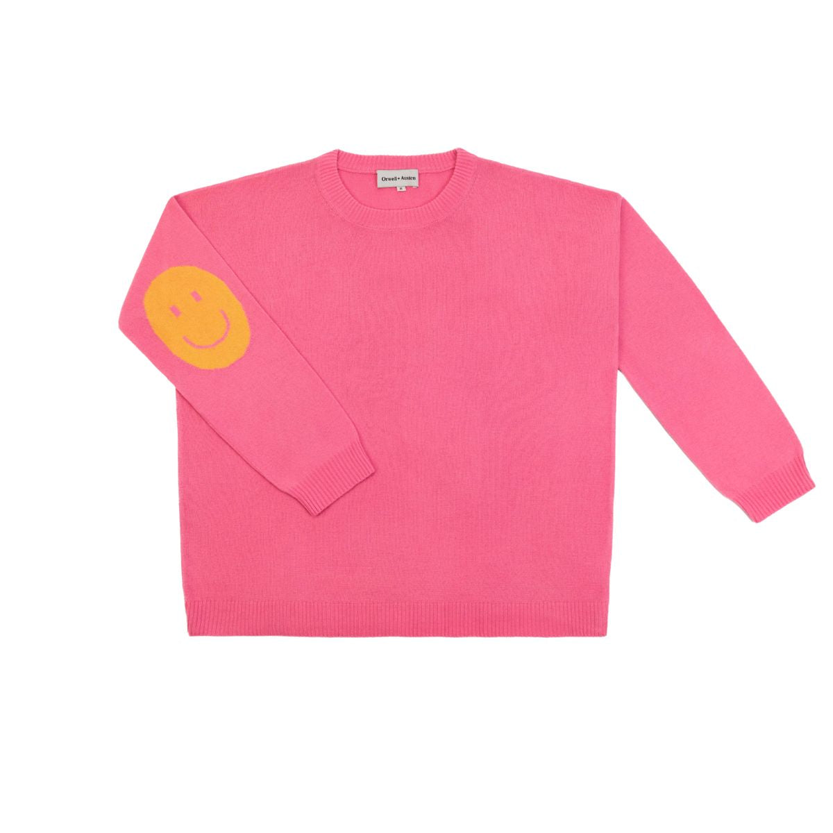 Smile Patch Cashmere Blend Sweater - LAST CHANCE