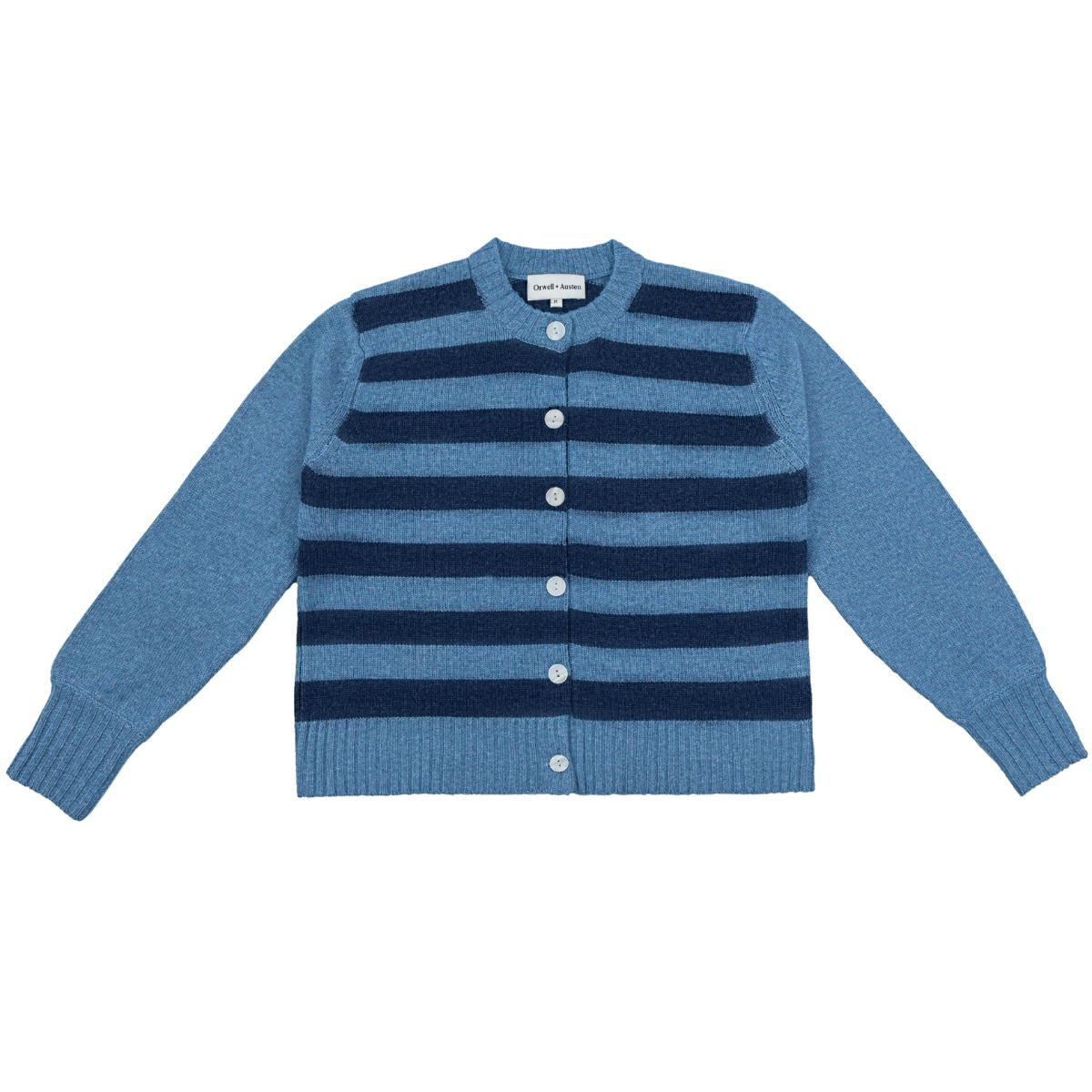 Chunky Stripe Cashmere Blend Cardigan