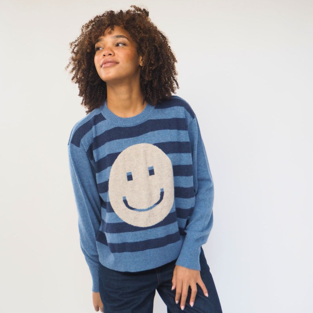 Stripe Smile Sweater