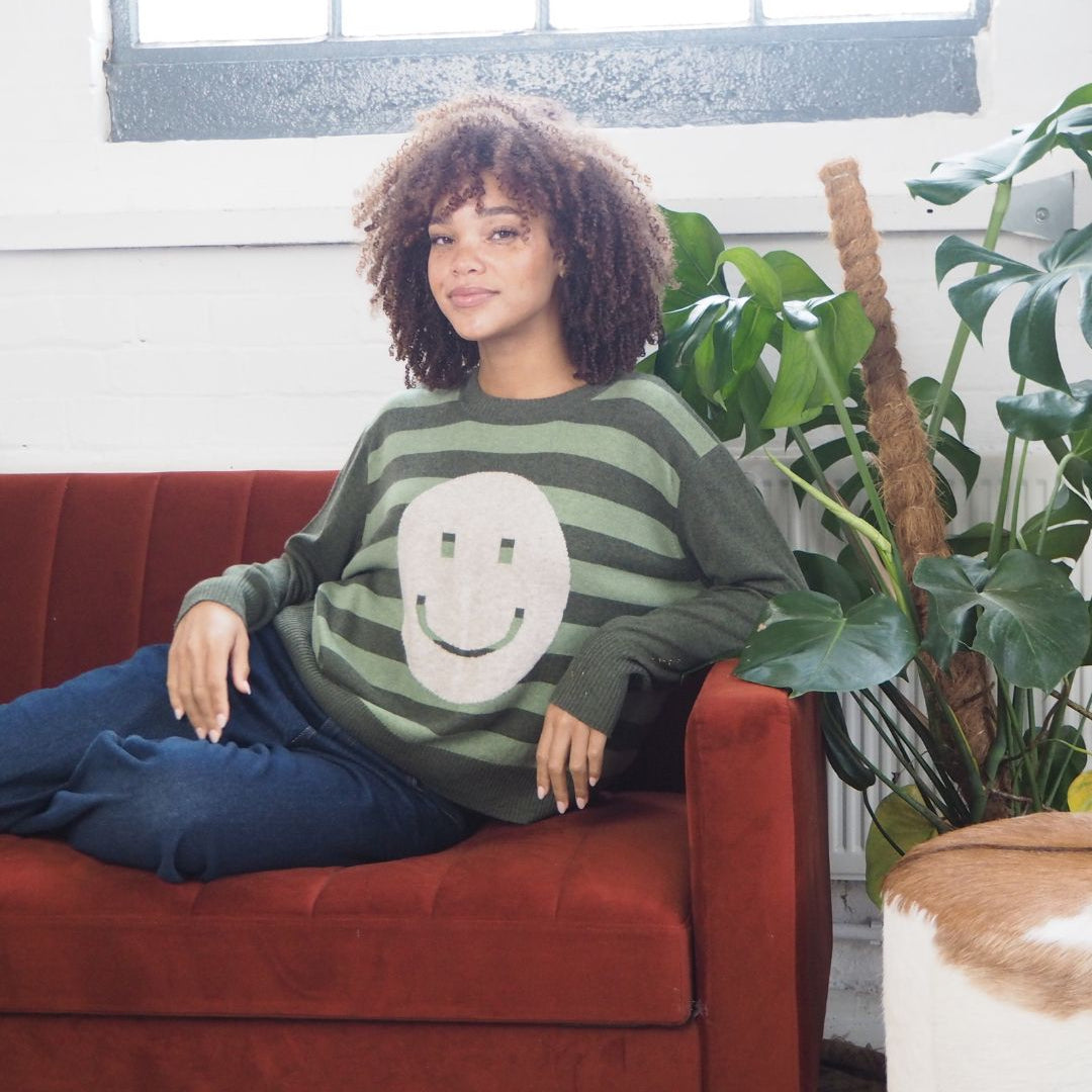 Stripe Smile Sweater