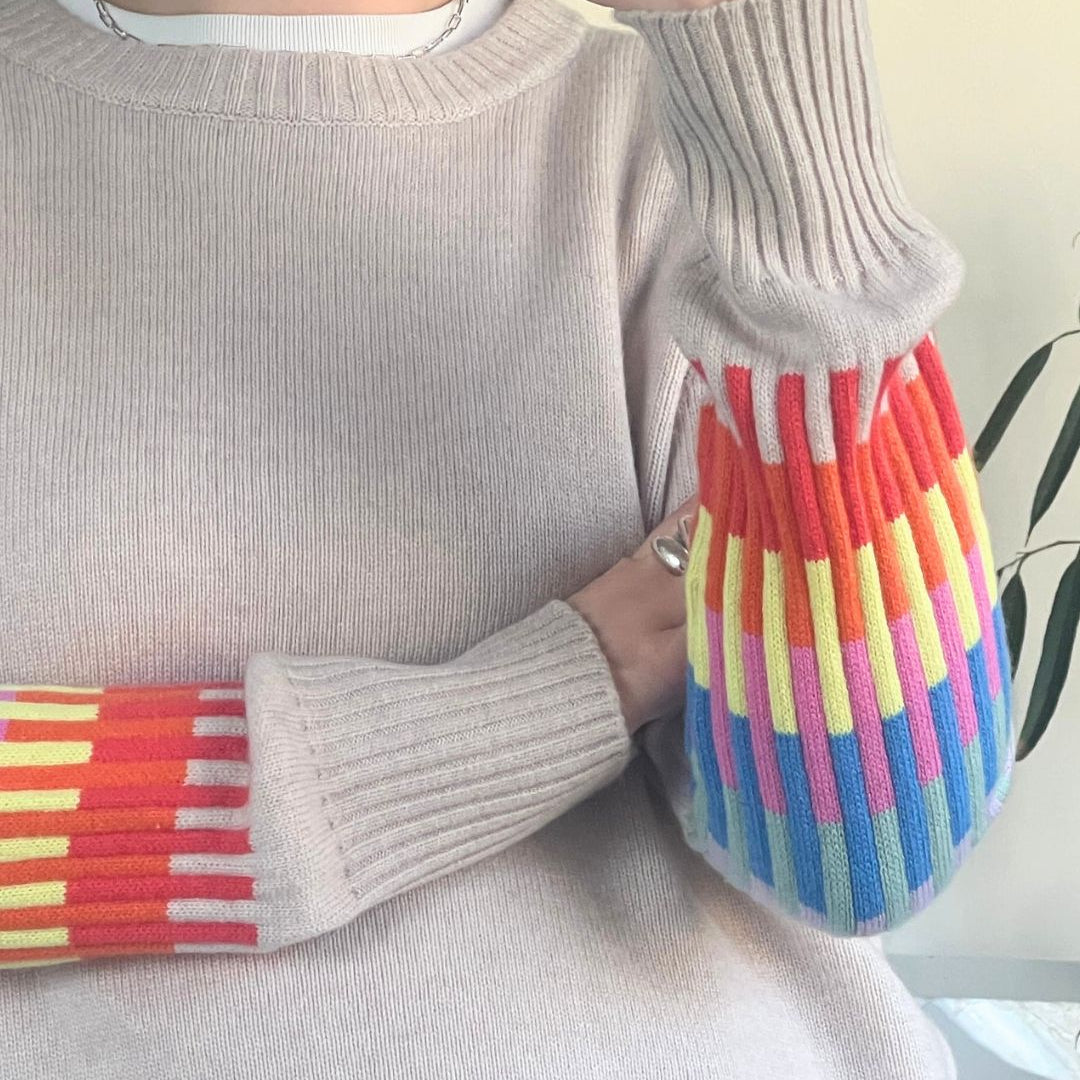 Rainbow Dash Cashmere Blend Sweater - PRE ORDER