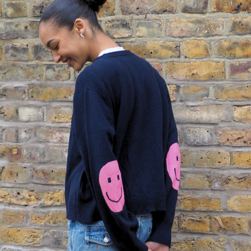 Smile Patch Cardigan - PRE ORDER