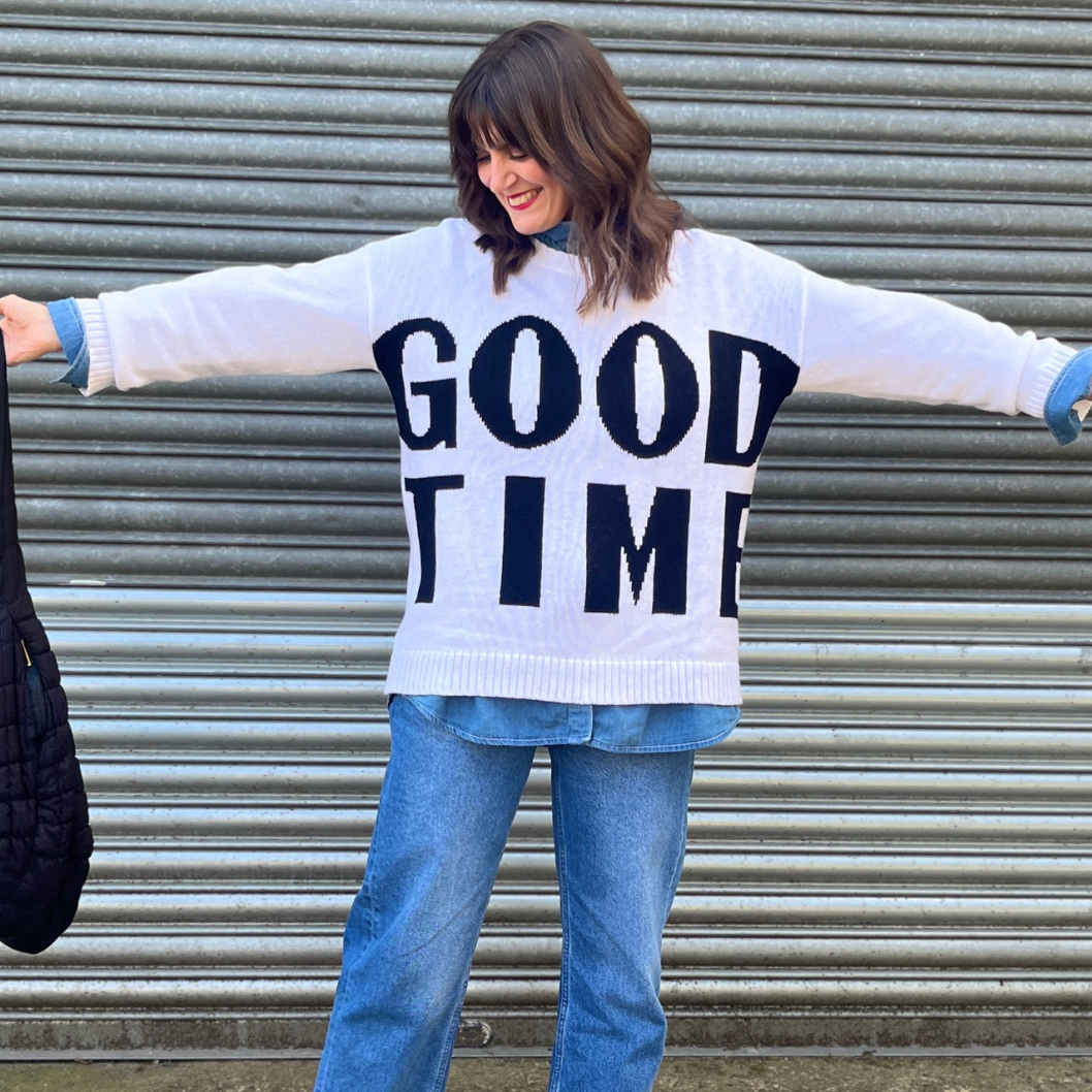 Good Times Oversized Cotton Sweater