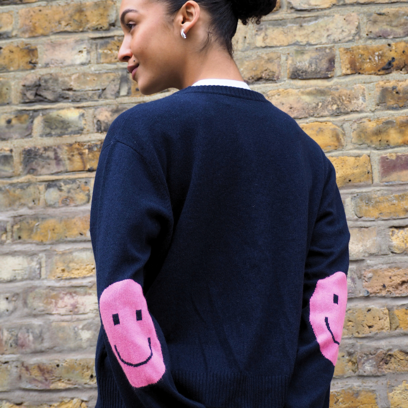 Smile Patch Cardigan - PRE ORDER