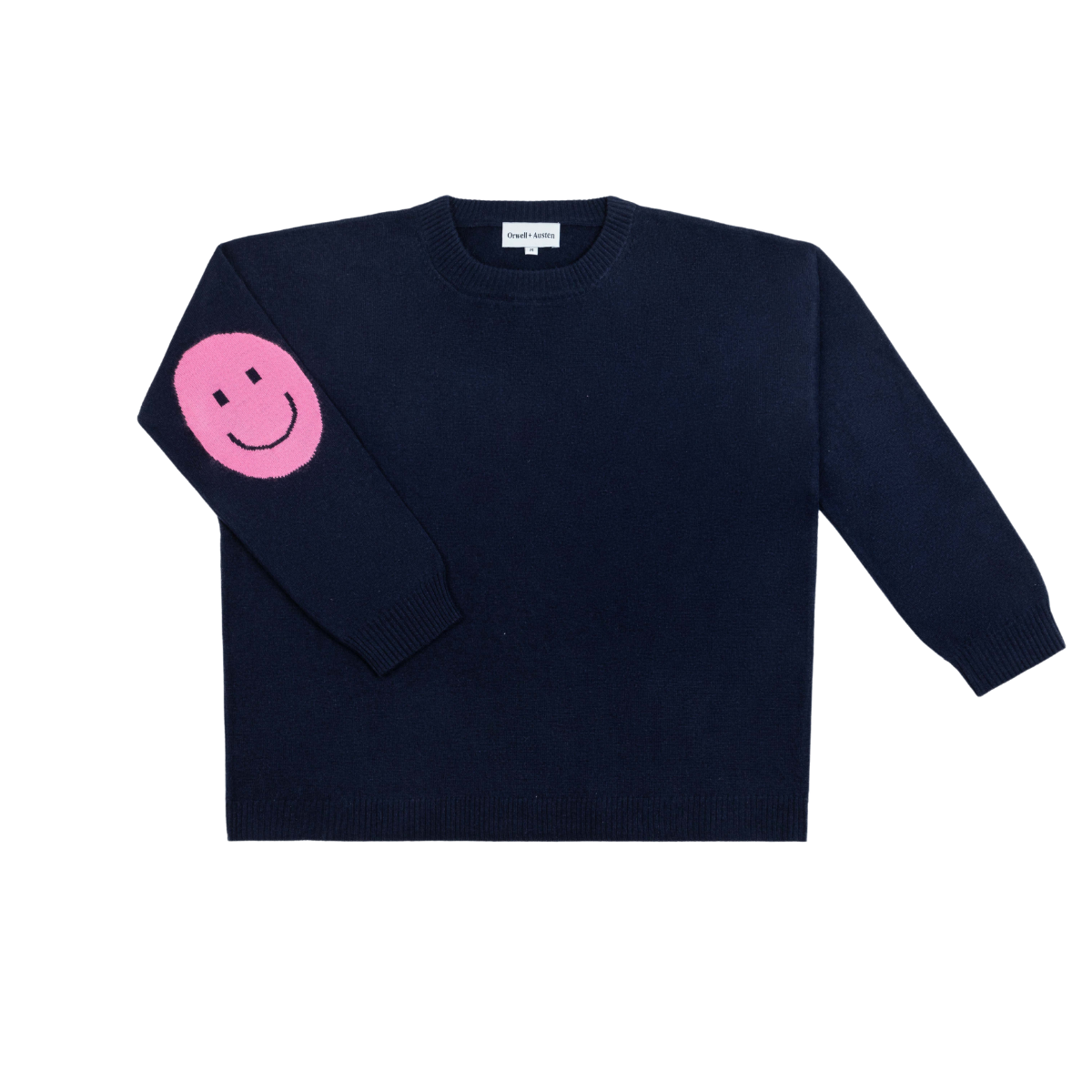 Smile Patch Cashmere Blend Sweater - PRE ORDER