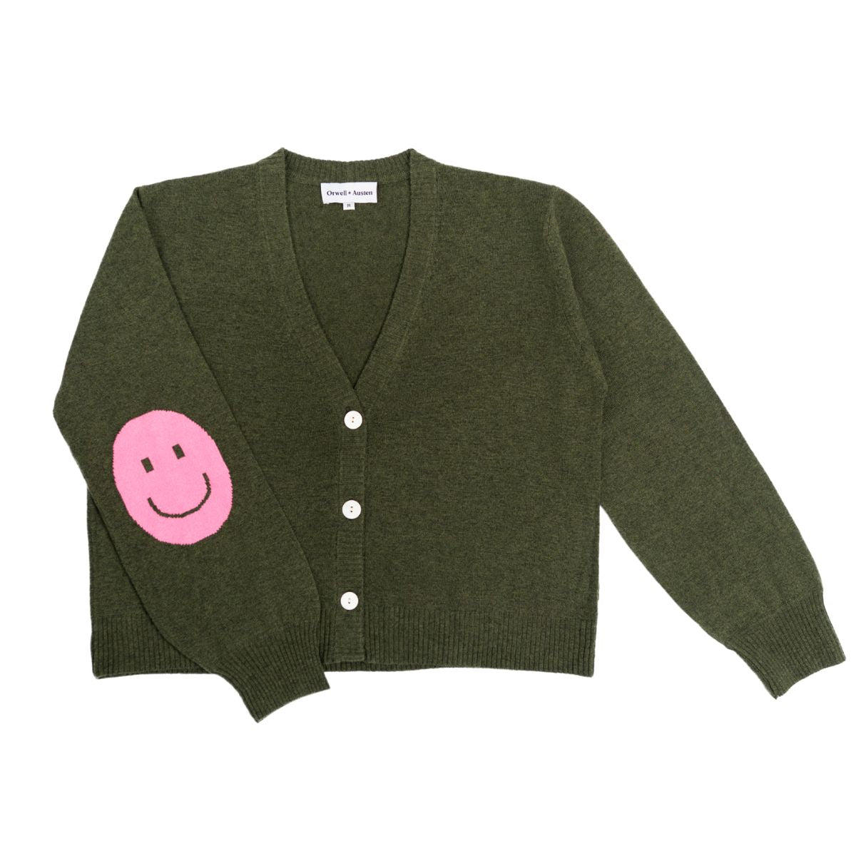 Smile  V-neck Cardigan