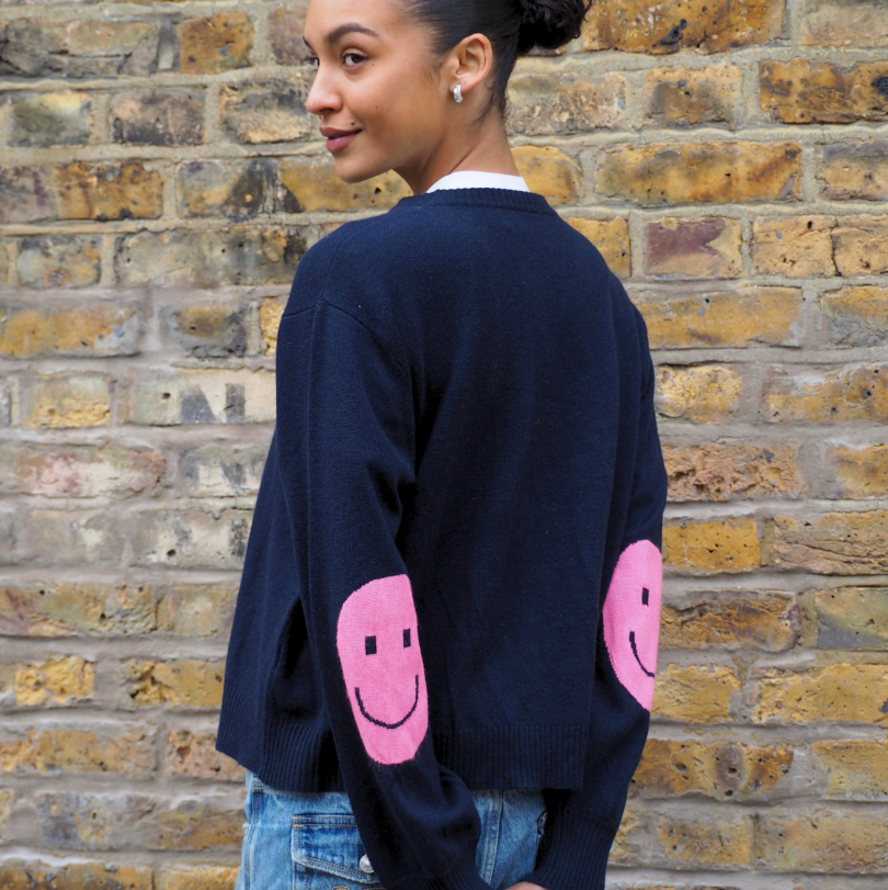 Smile Patch Cardigan - PRE ORDER