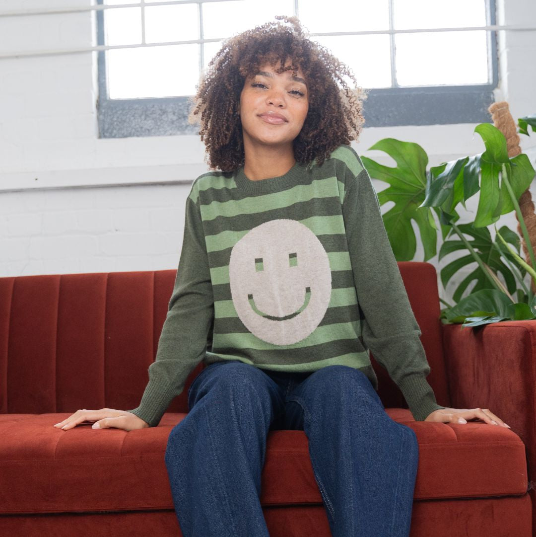 Stripe Smile Sweater