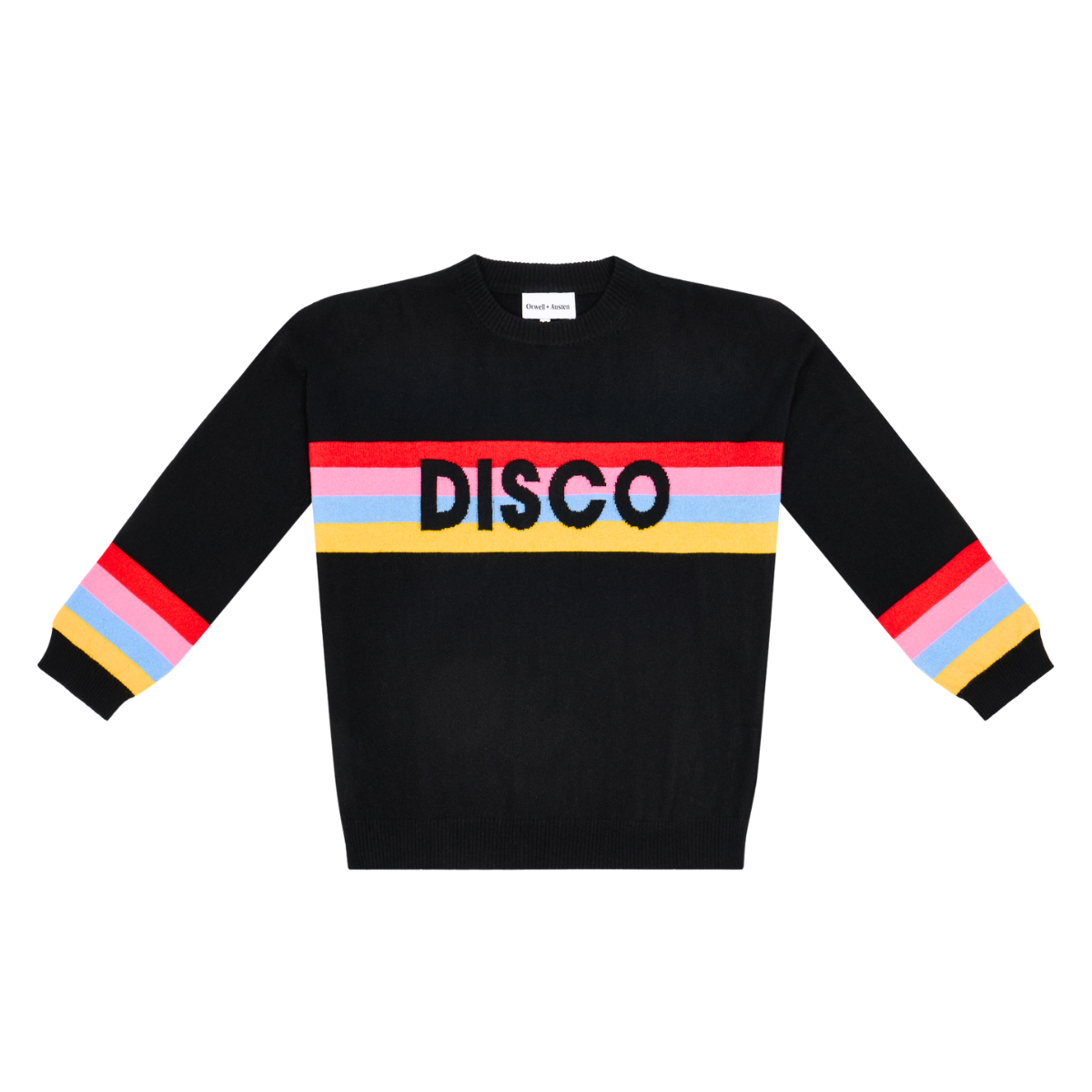 Disco Slogan Cashmere Blend Sweater - PRE ORDER