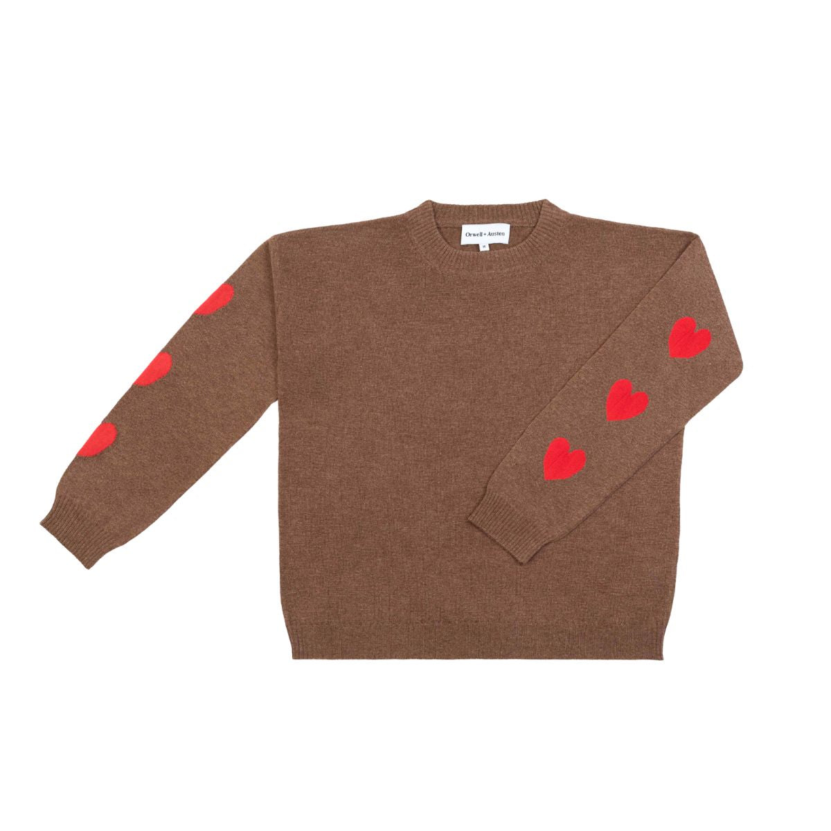 Heart Sleeve Cashmere Blend Sweater - PRE ORDER