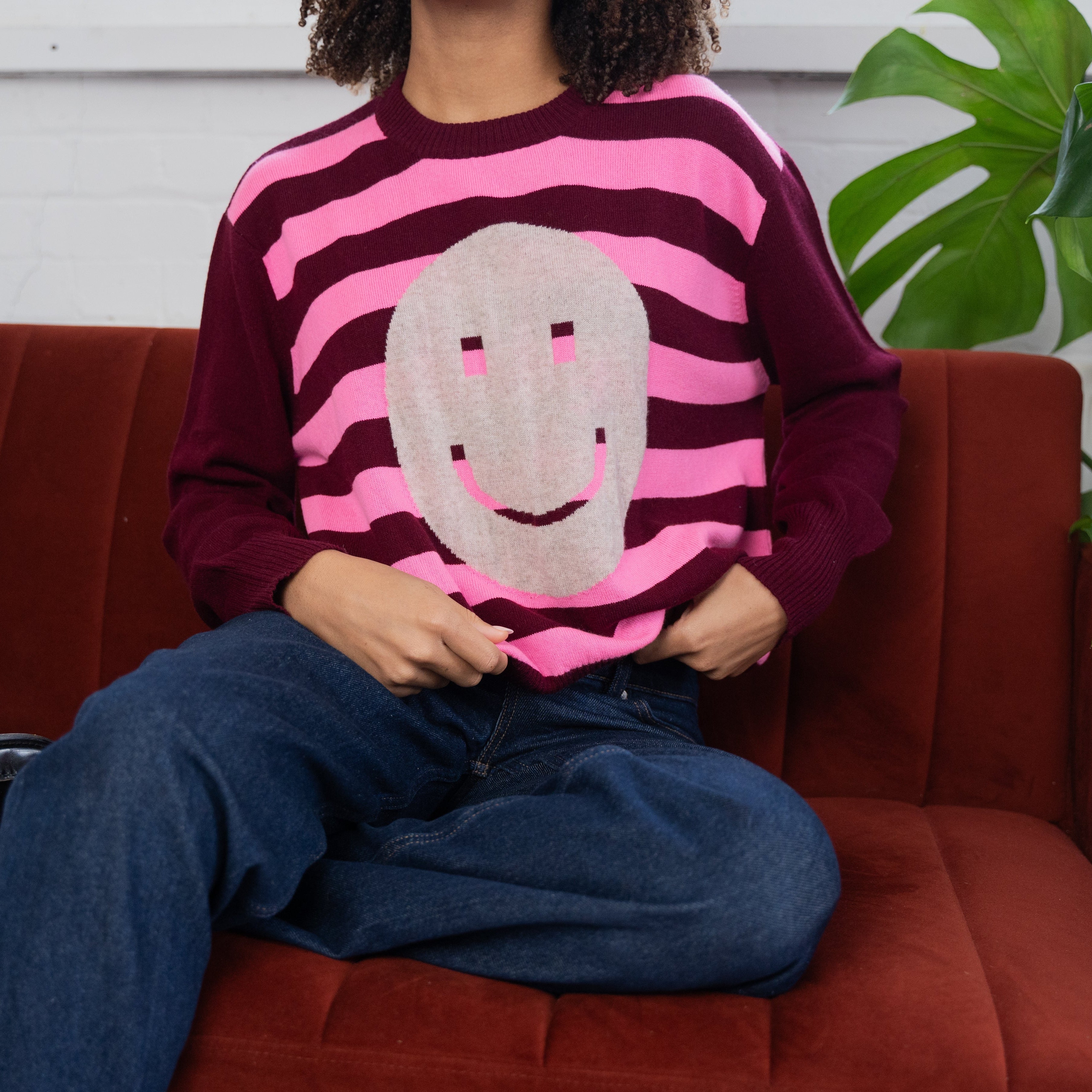 Stripe Smile Sweater