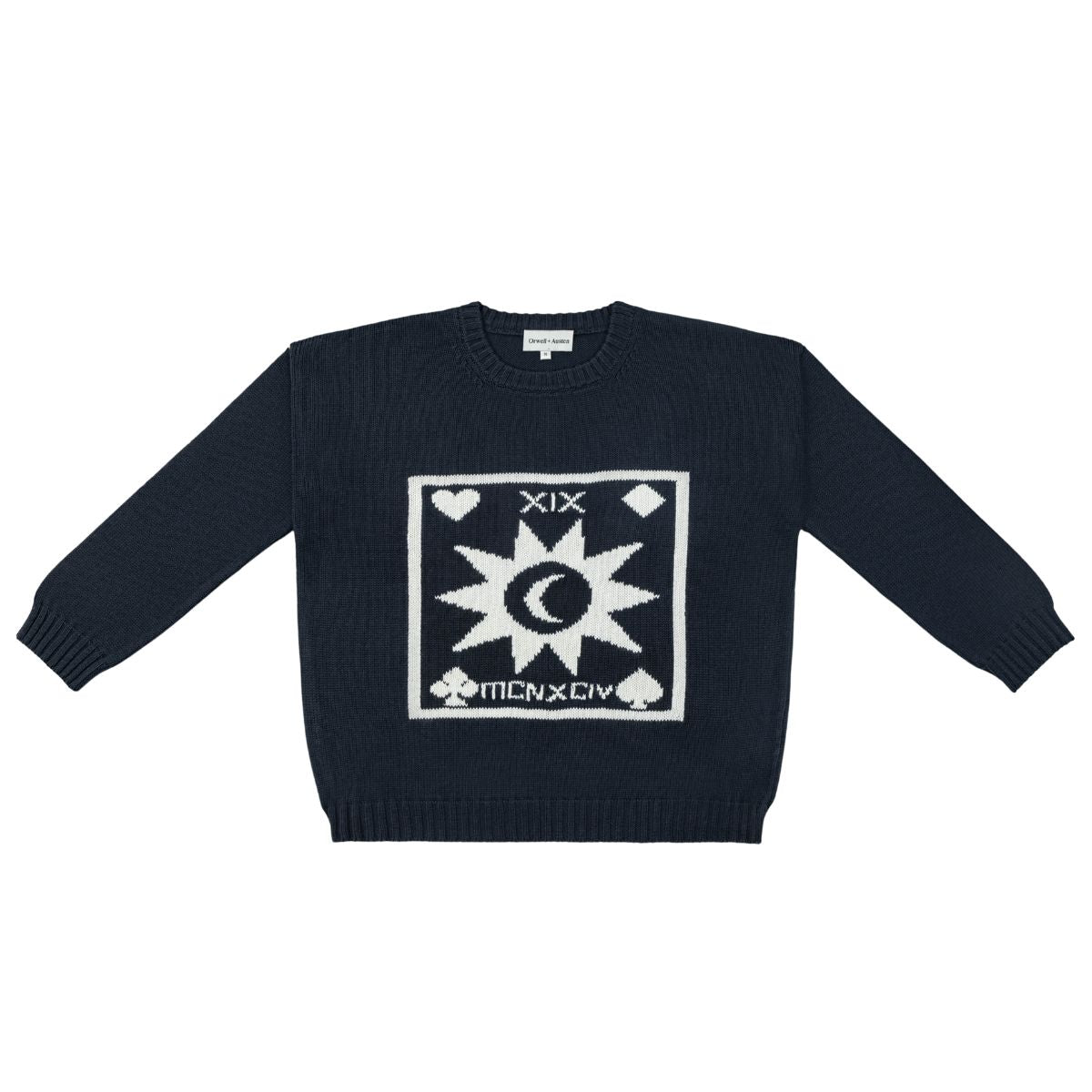 Tarot Crew Neck Cotton Sweater